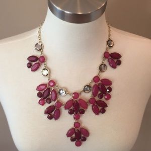 Berry Jeweled Statement Necklace